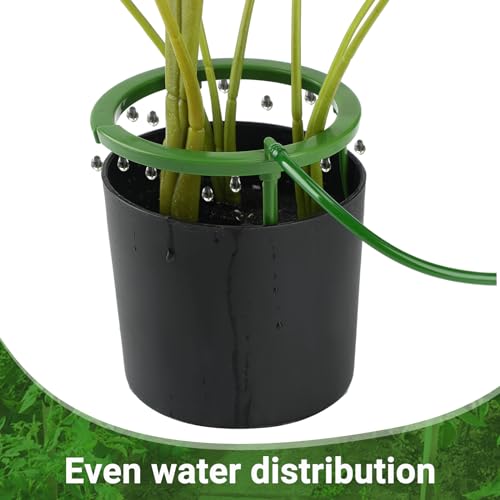 Tujoe 4 Set Drip Irrigation Ring Tree Water Ring 3 Leg Support, 5 Inch - size: 5 Inch