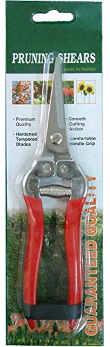 HOMEGARDEN 7.5" (19 cm) Straight Tip Pruning Shears | Hardened Stainless Steel | Ergonomic Grip | Safety Lock | Expert Garden Maintenance