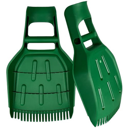 Leaf Scoops 2 Pack - Rake Grabber Claw Hand Tools
