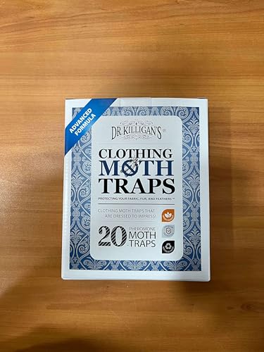 Dr. Killigan's Premium Clothing Moth Traps with Pheromones, White, 20 Traps - color: White