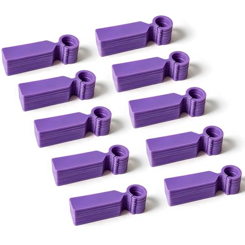 Plant Tags GVKES 200PCS, Thick Waterproof Plant Labels, Weather Resistant Tree Tags Garden Markers for Indoor Outdoor Gardening, Potted Plants, Vegetables, Greenhouse(Purple) - color: Purple