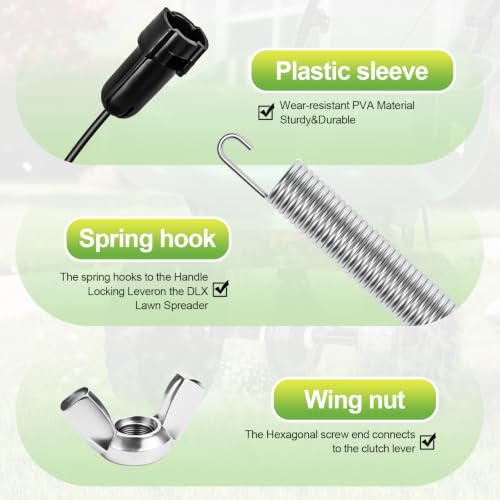Spreader Control Cable Compatible with Scotts Turf Builder EdgeGuard DLX - size: DLX