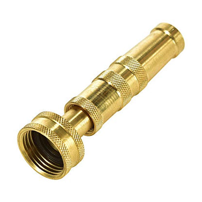 Heavy-Duty Brass Hose Nozzle, Adjustable Twist Hose Nozzle, Jet Sweeper Nozzle, Garden Sprayer - color: Nozzle Twist (1 Pack)