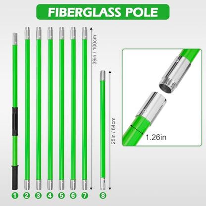 Manual Pole Saw, 27 Ft Tree Pruner with Scissors