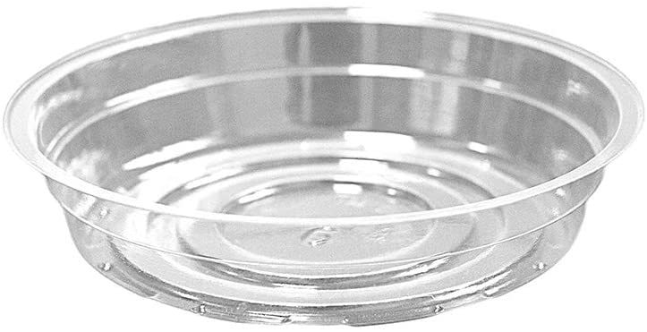 TRUEDAYS 20 Pack 6 Inch Plant Saucers Clear Plant Saucers Flower Pot Plastic Drip Trays Excellent for Indoor & Outdoor Plants - size: 20-Pack (6'' Only)