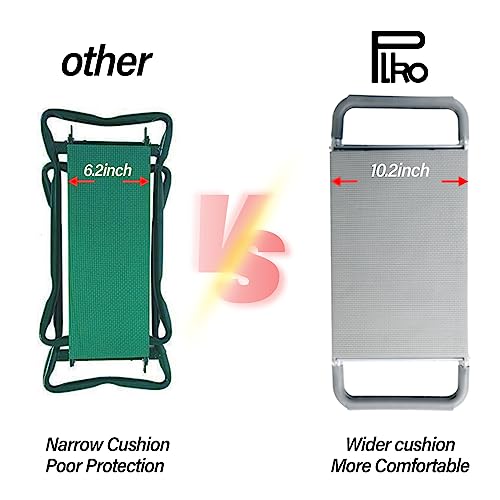 Multifunctional Garden Kneeler and seat Heavy Duty,Foldable Garden Bench for Kneeling and Sitting with Soft EVA Kneeling Pad and Large Tool Bag for Gardening Lovers - size: Style D