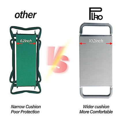 Multifunctional Garden Kneeler and seat Heavy Duty,Foldable Garden Bench for Kneeling and Sitting with Soft EVA Kneeling Pad and Large Tool Bag for Gardening Lovers - size: Style D