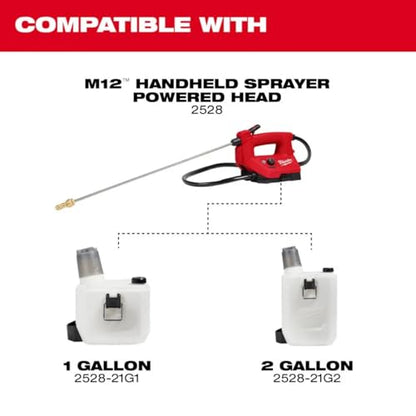 2528-21G2 2 Gal Handheld Sprayer, Poly, 4 Ft L Hose, 24 in L for Milwaukee Tool