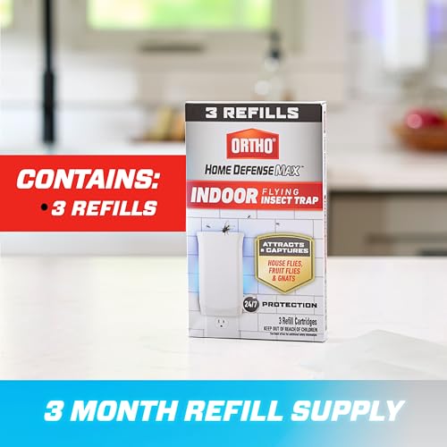 Ortho Home Defense Max Indoor Flying Insect Trap Refills, 3 Catridges - color: Indoor Light Trap Refills