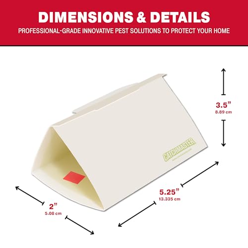Catchmaster Pantry Pest & Moth Traps 6-Pk, Bug Killer for Kitchen Storage & Pantry Cabinet, Sticky Moth Traps for House, Glue Trap to Protect Pet Food, Kitchen Cabinets Storage - size: Heavy-Duty 6-Pack