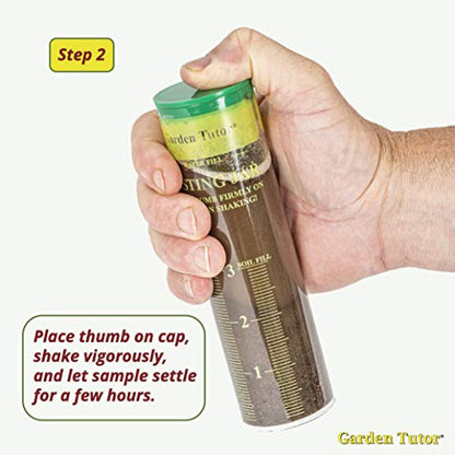 Garden Tutor Soil pH and Soil Texture Test kit Bundle