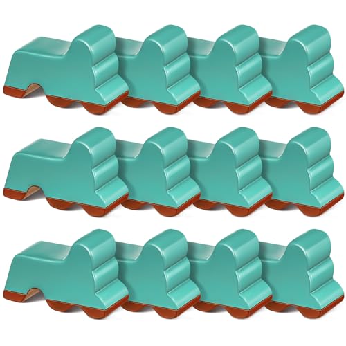 Kigeli 12 Pcs Resin Pot Feet for Outdoor Planters Frost Proof, Vintage Blue - color: Vintage Blue