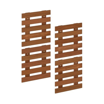 Furinno TIOMAN Outdoor Vertical Wall Planter, Set of 4 Wooden Hanging Planters, for Indoor, Outdoor Plants, Balcony, Patio, Natural - size: Set of 4