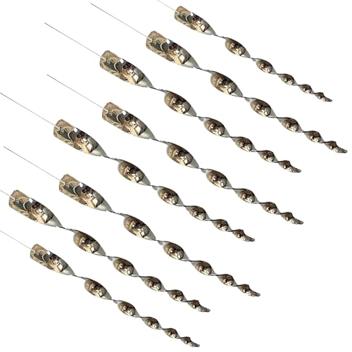 PESTEZE USA Bird Scare Reflective Rods Bird Deterrent Outdoor Scare Device for Birds Pigeons Crows Woodpeckers Sparrows Reflective Spinners Bird Repellent for Patio Garden Roof Balcony [8 Pack Silver]