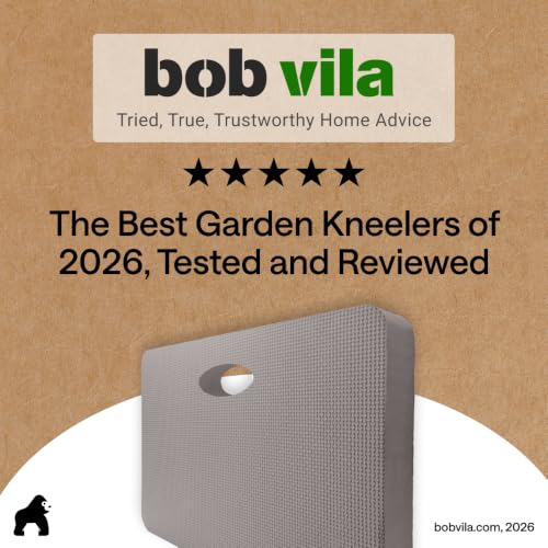 GORILLA GRIP® Extra Thick Foam Kneeling Pad for Gardening, 17.5x11 Gray - color: Gray