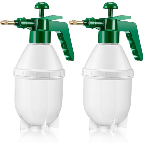 Ziliny 2 Pcs 27 oz Handheld Pump Spray Bottle Garden Mister Spray, Green - size: 27 oz