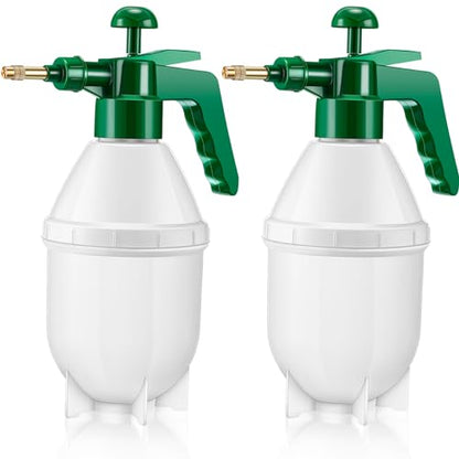 Ziliny 2 Pcs 27 oz Handheld Pump Spray Bottle Garden Mister Spray, Green - size: 27 oz