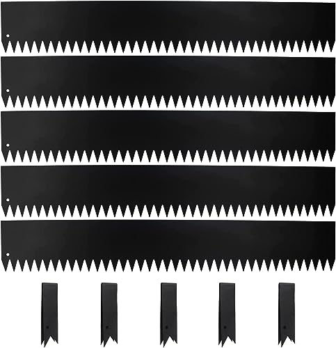 5 Pack - 40'' L x 6'' H Steel Landscape Edging Border Edging for Landscaping Metal Garden Edging Lawn Edging No dig Hammer in Edging for Gravel Yard Pathway(16.7FT Total Length) - color: 40'' L x 6'' H, style: 5 Pack