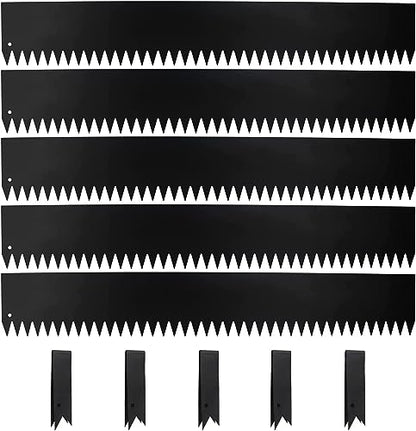 5 Pack - 40'' L x 6'' H Steel Landscape Edging Border Edging for Landscaping Metal Garden Edging Lawn Edging No dig Hammer in Edging for Gravel Yard Pathway(16.7FT Total Length) - color: 40'' L x 6'' H, style: 5 Pack