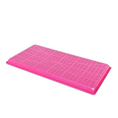 SUNPACK 10" x 20" Heavy Duty Mesh Plastic Seed Starting Tray, Magenta, 1" - Ensures Water Drainage and Aeration, Perfect for Greenhouses or Indoor Gardening - color: Magenta