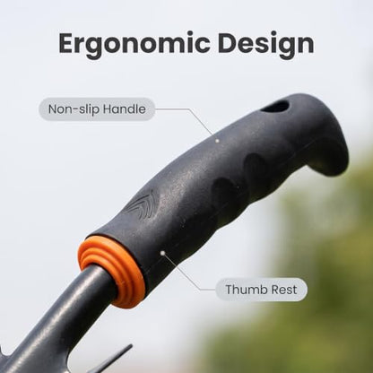 Heavy Duty Garden Trowel with Ergonomic Grip for Digging and Planting - color: Extra Large Garden Shovel（