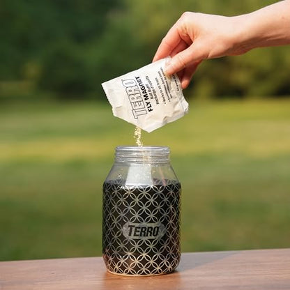 Terro T380 Outdoor Reusable Fly Magnet Fly Trap - Poison Free Trap with Bait (Pack of 2) - size: 2 Pack