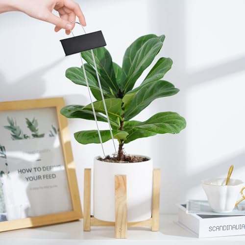 50 Pack Metal Plant Labels with 2 Pens - 10.6" Weatherproof Garden Markers, Reusable Nursery Tags for Vegetables Herbs Flowers Seedlings, Black - color: Black-50