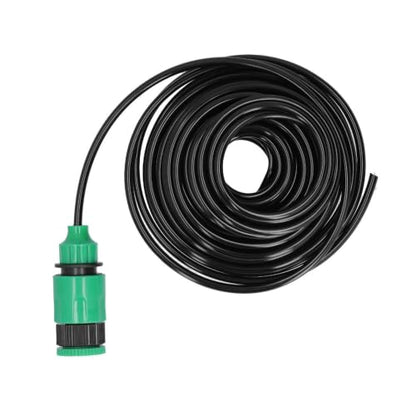 10m DIY Micro Drip Irrigation Kit with 4/7mm PVC Water Hose, Automatic Mist Watering System with Atomizing Nozzles & Fittings for Potted Plants, Garden Yard Irrigation