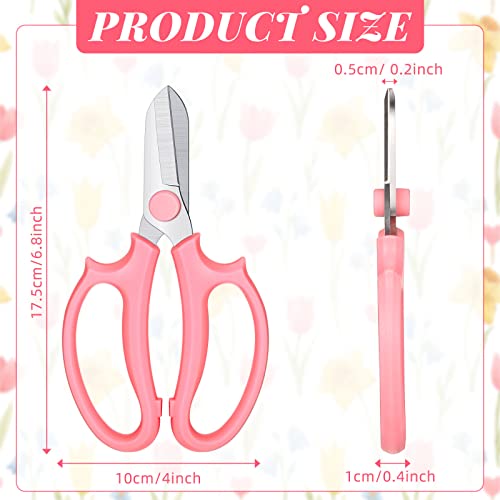 Kigeli 8 Pieces Garden Flower Scissors Floral Shears Garden Pruning Shears with Comfortable Handles for Flower Arrangement Fruit Picking Trimming Household (Multicolor) - color: Multicolor