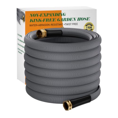 Garden Hose 50 FT, Non-Expanding Water Hose, Kink-Free, Burst-Resistant - size: 50ft