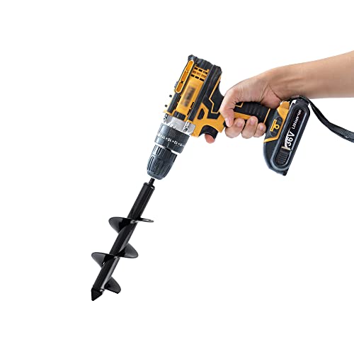 Set 3 (1.6x16, 2.6x16, 3.5x16) Solid Shaft Auger Drill Bit for Planting - Easy Planter Garden Auger - Bulb & Bedding Plant Augers - Post Hole Digger for 3/8” Hex Drive Drill