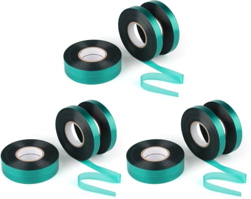 KINGLAKE GARDEN Stretch Tie Tape Roll-4 Rolls Total 600 Feet 1/2" Green Garden Tape,Plant Ribbons Plant Garden Tie for Branches, Climbing Planters, Flowers (Pack of 3) - size: 600 Feet (Pack of 3)