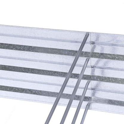 Galvanized Raised Garden Bed 6x3x1ft 2-Pack - size: 6x3x1ft (2 pcs)