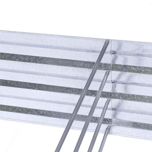 Galvanized Raised Garden Bed 6x3x1ft 2-Pack - size: 6x3x1ft (2 pcs)