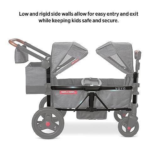 Radio Flyer Voya Stroller Wagon, for Toddlers and Kids 6+ Months, 2 Seats - size: 1.0