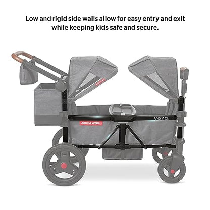 Radio Flyer Voya Stroller Wagon, for Toddlers and Kids 6+ Months, 2 Seats - size: 1.0