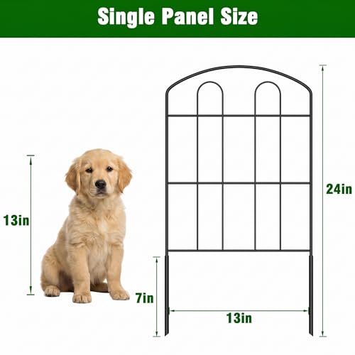 CADUKE 20 Pack Garden Fence Border, 24in x 22ft