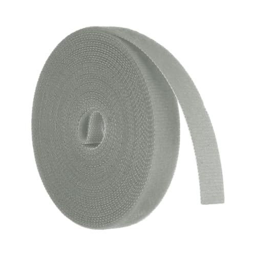 HARFINGTON Garden Plant Tape 16.4ft 1/2" Reusable Ties Strap Gray - color: Gray, size: 16.4ft x 1/2"