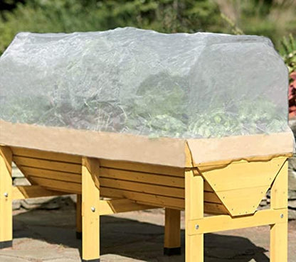 Agfabric Garden Netting 6.5'x10' Insect Pest Barrier Bird Netting for Garden Protection,Row Cover Mesh Netting for Vegetables Fruit Trees and Plants,White - size: 6.5'x10'