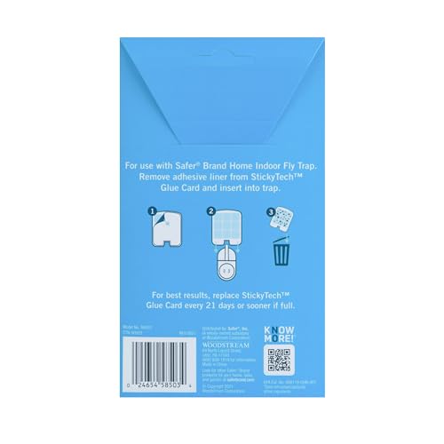 Safer Home Flying Insect Trap Official Refills - size: 3 Safer Home Glue Cards