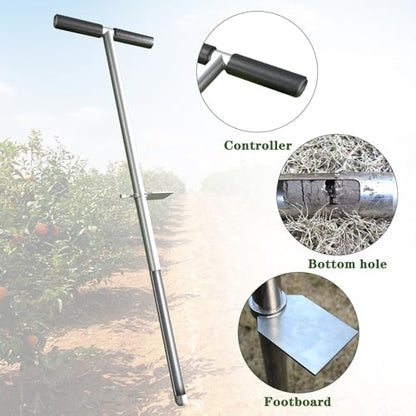 36" Soil Sample Probe Stainless Steel T-Style Handle Sampling Soil Probe