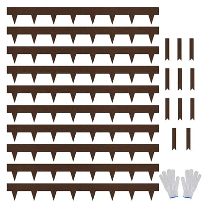 Worth Garden 10-Pack 4.5"x40" Metal Landscape Edging 33' Landscaping Border - color: Powder-Coated Bronze