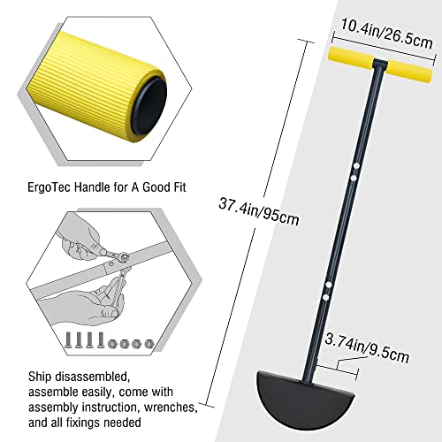 Colwelt Half Moon Edger Lawn Tool, Manual Lawn Edger Half Moon Shovel Spade