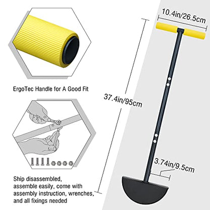 Colwelt Half Moon Edger Lawn Tool, Manual Lawn Edger Half Moon Shovel Spade
