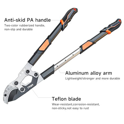 AIRAJ 27-37''Anvil Loppers for Tree Trimmer Heavy Duty with Compound Action