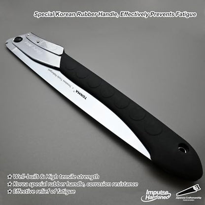 TONMA 14" Professional Folding Hand Saw Made in Korea, 360mm Large Teeth - size: 14 inches (360mm)