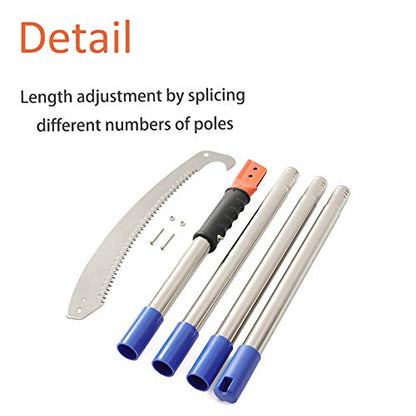 Pole Saw for Tree Trimming, Long Tree Trimmer Pole Saw 10FT, Manual Pole Cutter for Yard Garden and Patios Trees Branches Cutting - size: 10FT