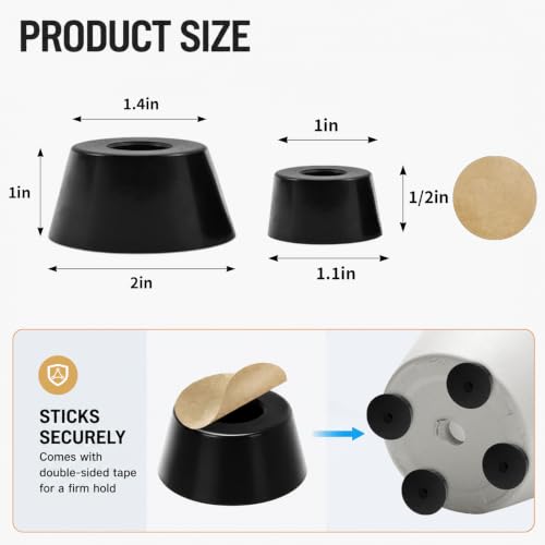 42Pack Plant Pot Feet, Pot Risers for Outdoor Planters, Rubber Pot Lifters
