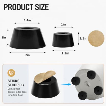 42Pack Plant Pot Feet, Pot Risers for Outdoor Planters, Rubber Pot Lifters