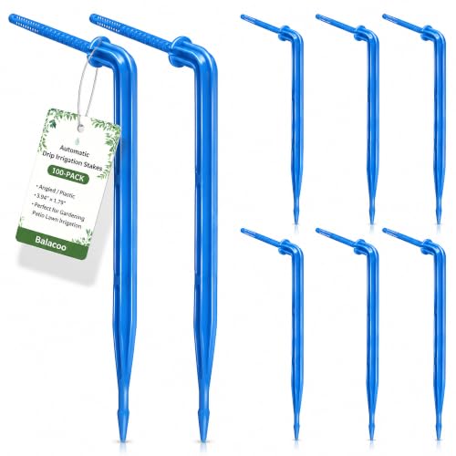 Balacoo 100 Pack Automatic Drip Waterer Irrigation Support Stakes